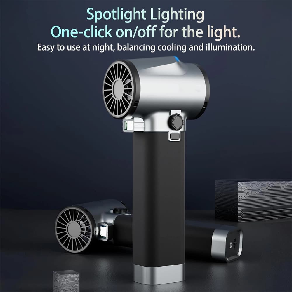 جت فن شارژی بوستر مدل Booster Handheld Portable Violent Turbo Fan TF64A2 — تصویر ۲