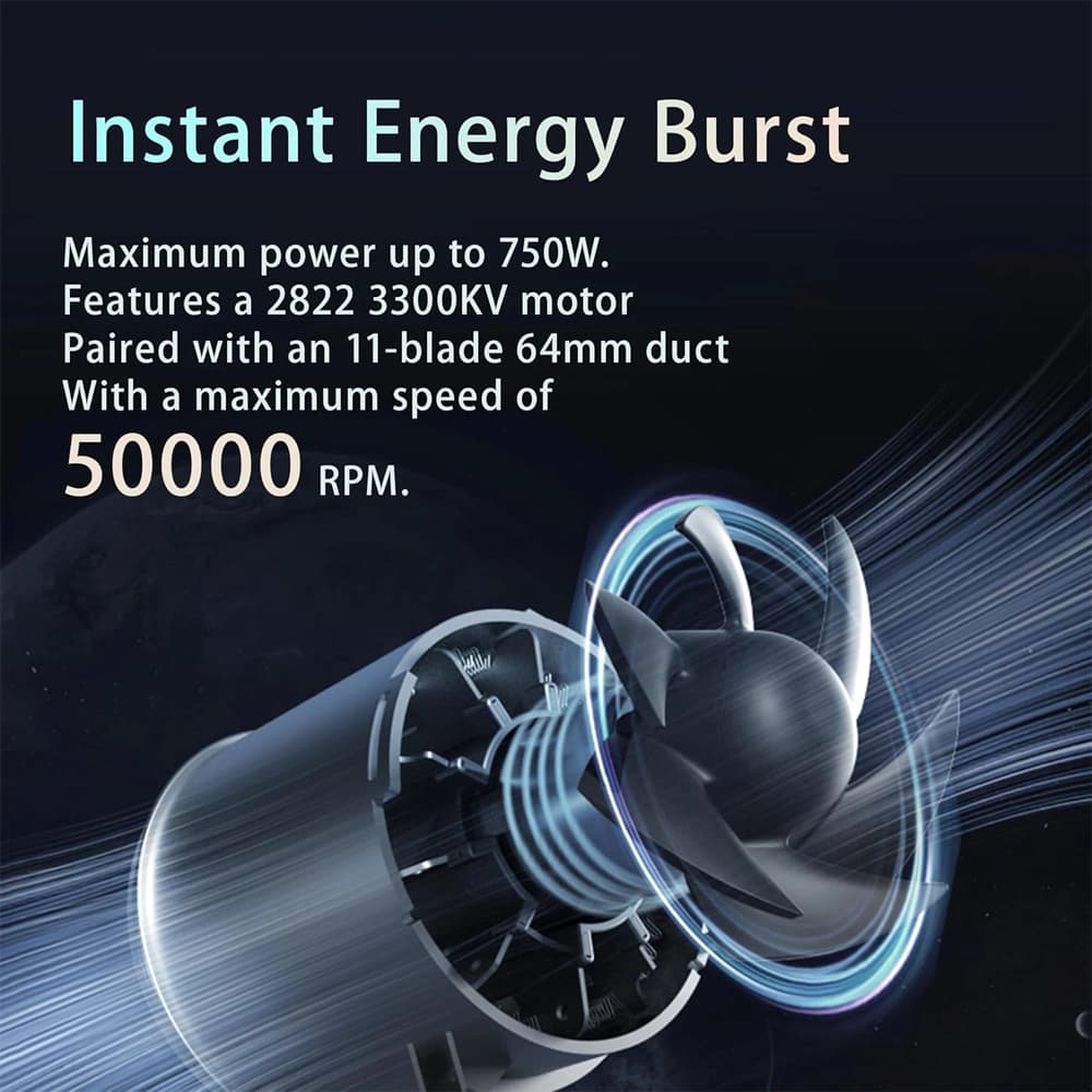 جت فن شارژی بوستر مدل Booster Handheld Portable Violent Turbo Fan TF64A2 — تصویر ۶