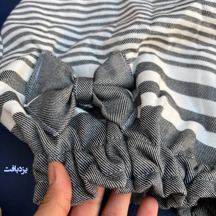 کلاه حمام نخی یزدی دو لایه کشی رنگ طوسی — تصویر ۲