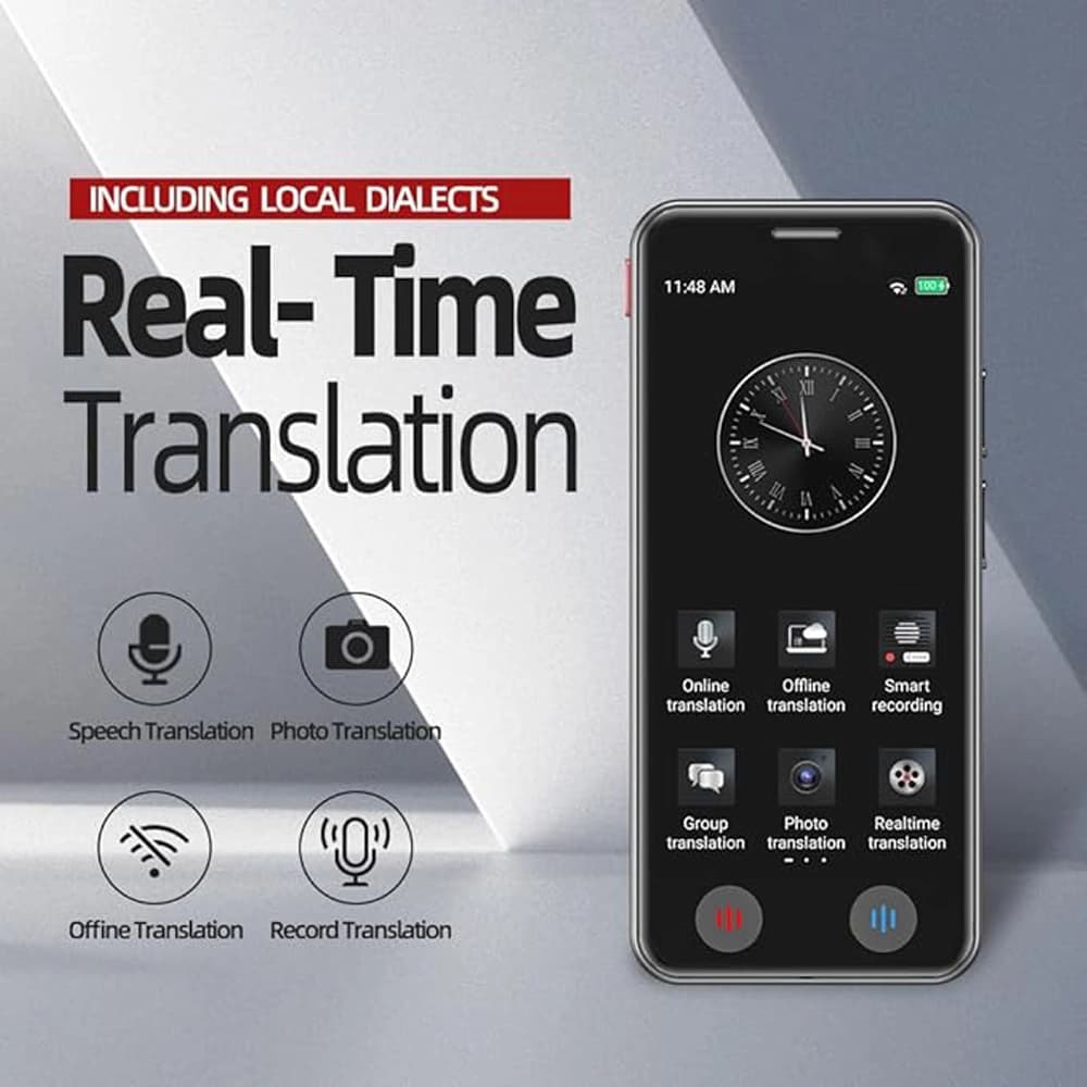 مترجم زبان جيبی همراه با هوش مصنوعی او ای ام مدل AI Language Translator S09 — تصویر ۷