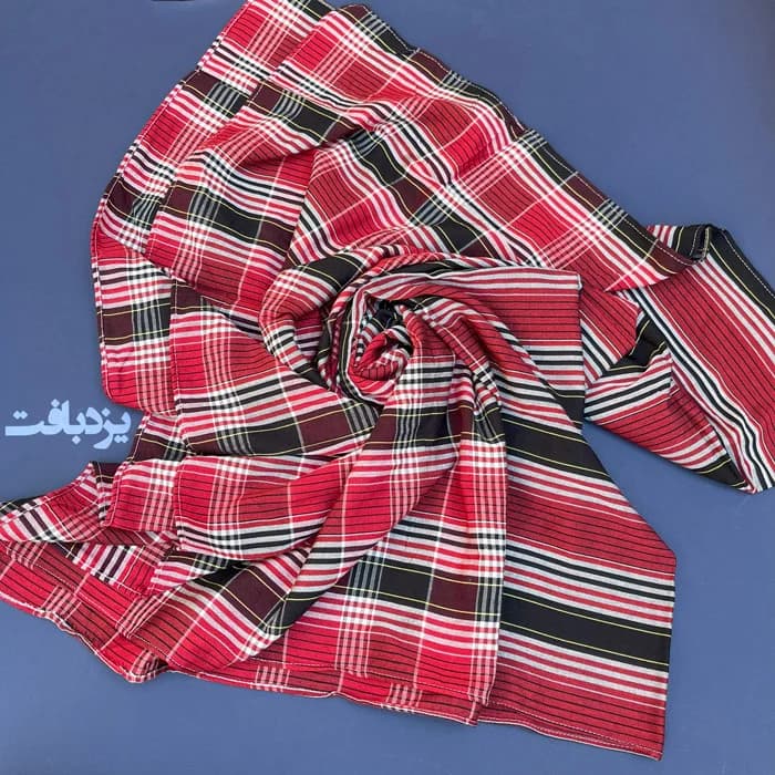 حوله حمام نخ پنبه اعلا یزدی طرح لنگ ابعاد 100 در 150 — تصویر ۶