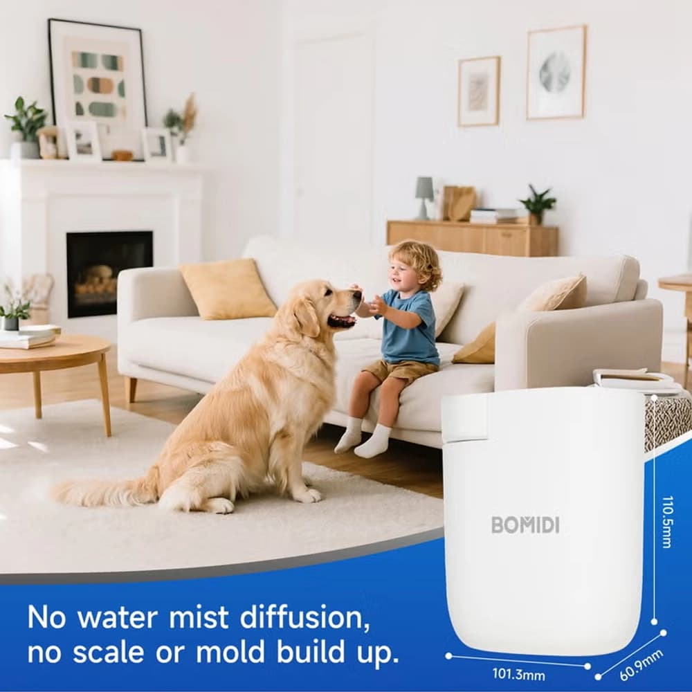 دستگاه خوشبو کننده و تصفيه هوا هوشمند شيائومی مدل Bomidi Wateless Diffuser Machine for Room AD01 — تصویر ۶