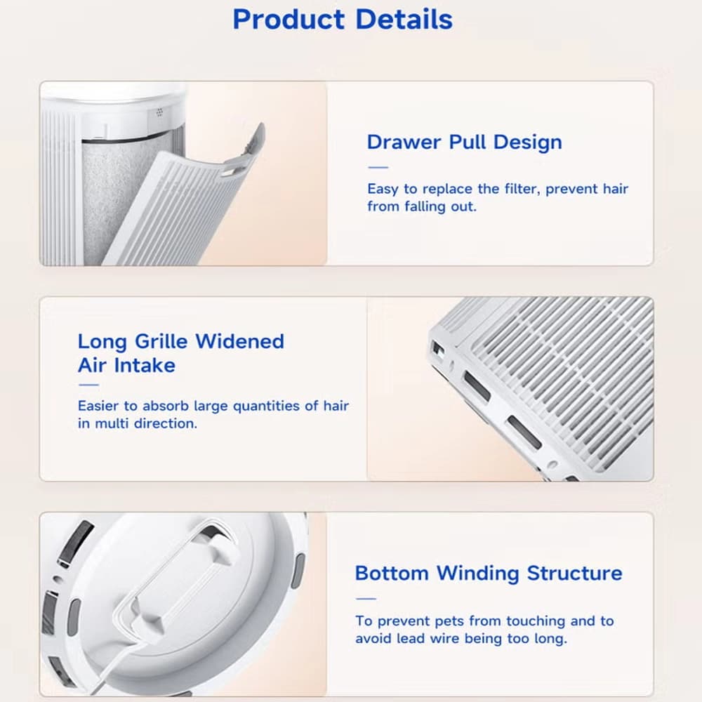 دستگاه تصفیه هوای هوشمند حیوانات خانگی شیائومی مدل Bomidi Pet Air Purifier AP02 — تصویر ۵
