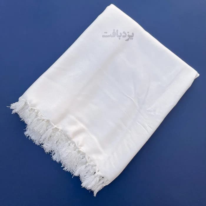 حوله استخری نخی یزدی ریشه دار رنگ سفید