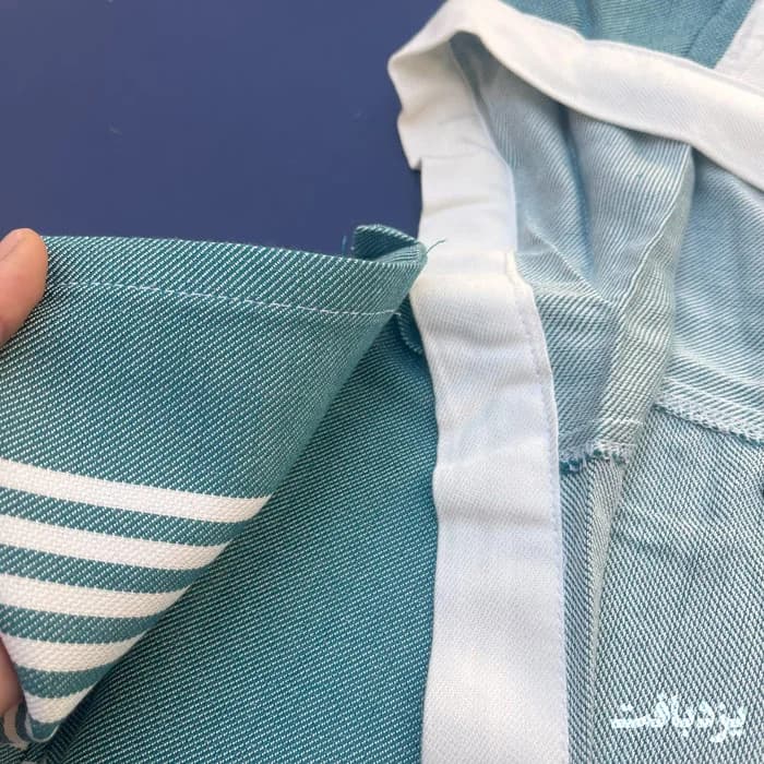 حوله تن پوش کودک نخی یزدی رنگ سبز کله غازی — تصویر ۲