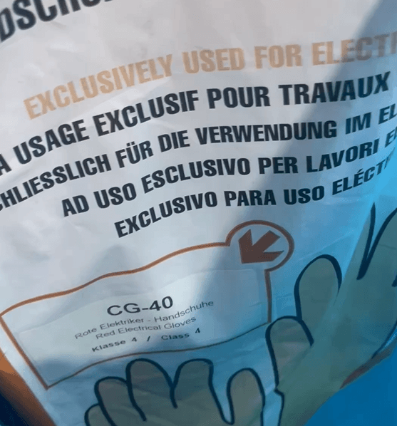دستکش عایق برق کاتو کلاس 4 — تصویر ۲
