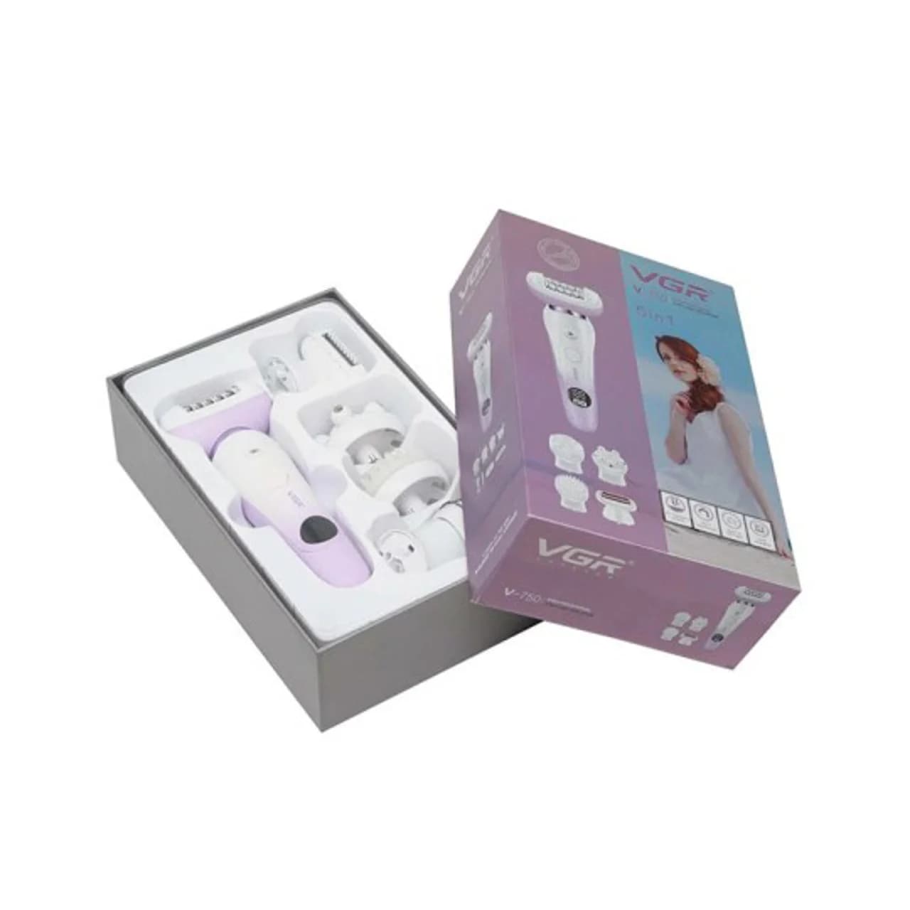 اپیلاتور وی جی ار مدل V-750 5in1 — تصویر ۶