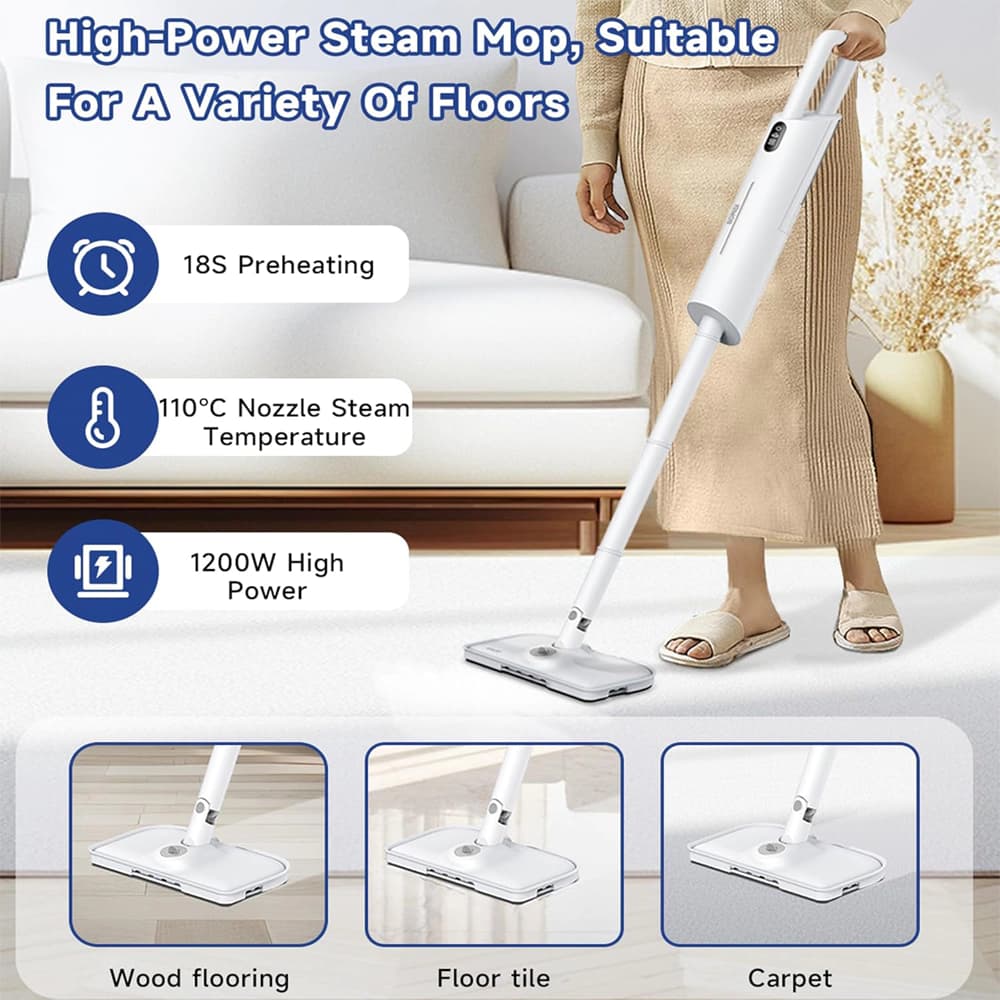 بخارشوی دستی تی برقی شیائومی مدل Bomidi Steam Mop SM01 — تصویر ۶