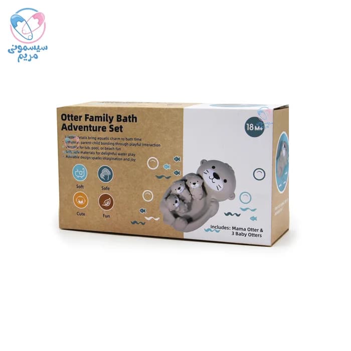 ست اسباب بازی حمام سیلیکونی کونیگ کیدز خرس و بیبی Konig Kids 542 — تصویر ۳