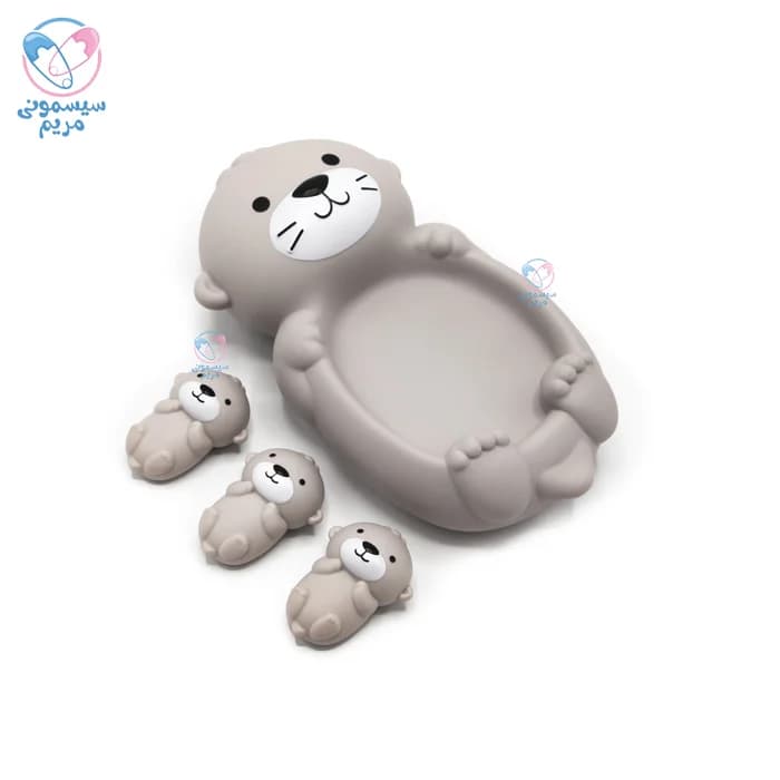 ست اسباب بازی حمام سیلیکونی کونیگ کیدز خرس و بیبی Konig Kids 542 — تصویر ۲