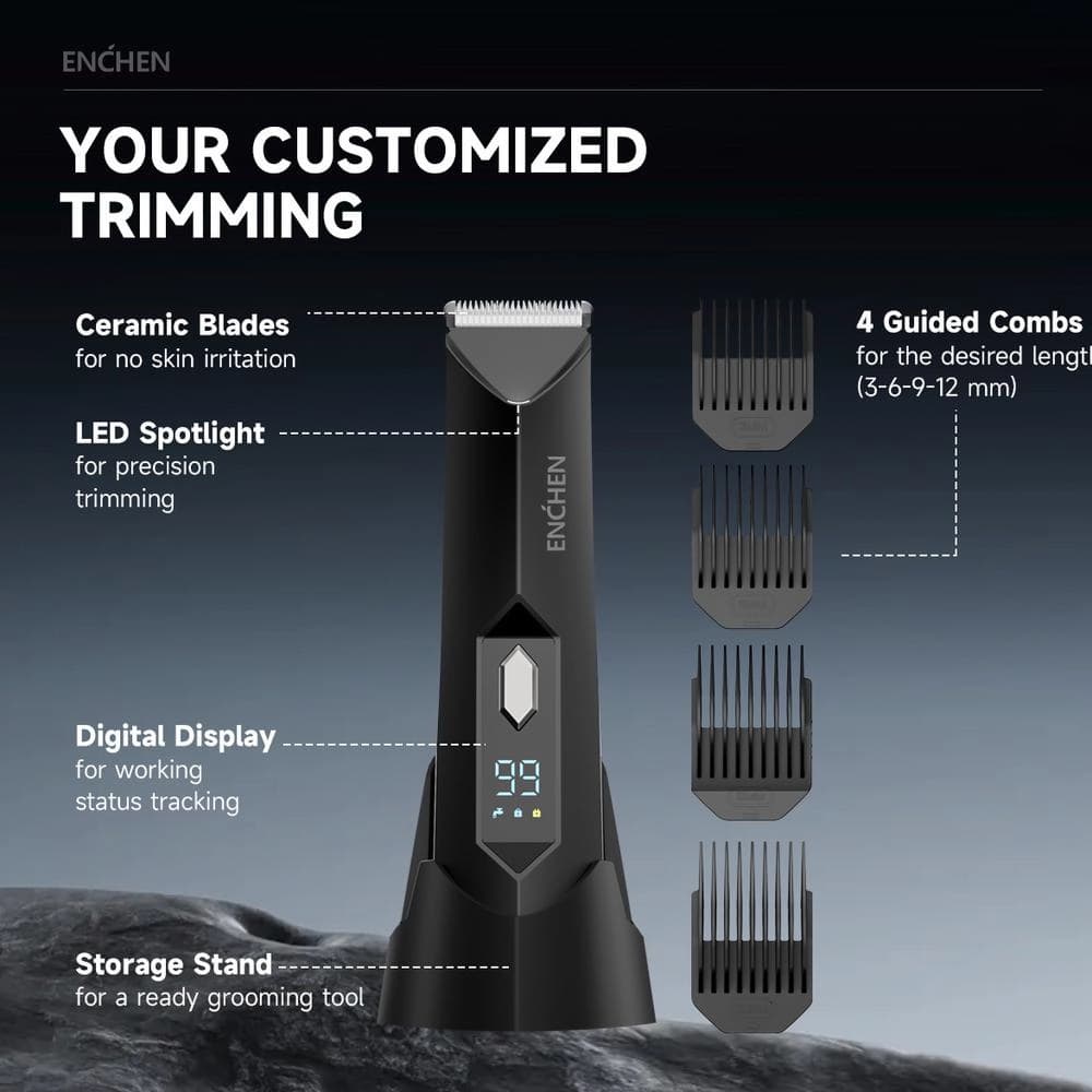 ماشين اصلاح صورت شیائومی مدل Xiaomi Enchen Electric Hair Clipper Spark 2.0 — تصویر ۵
