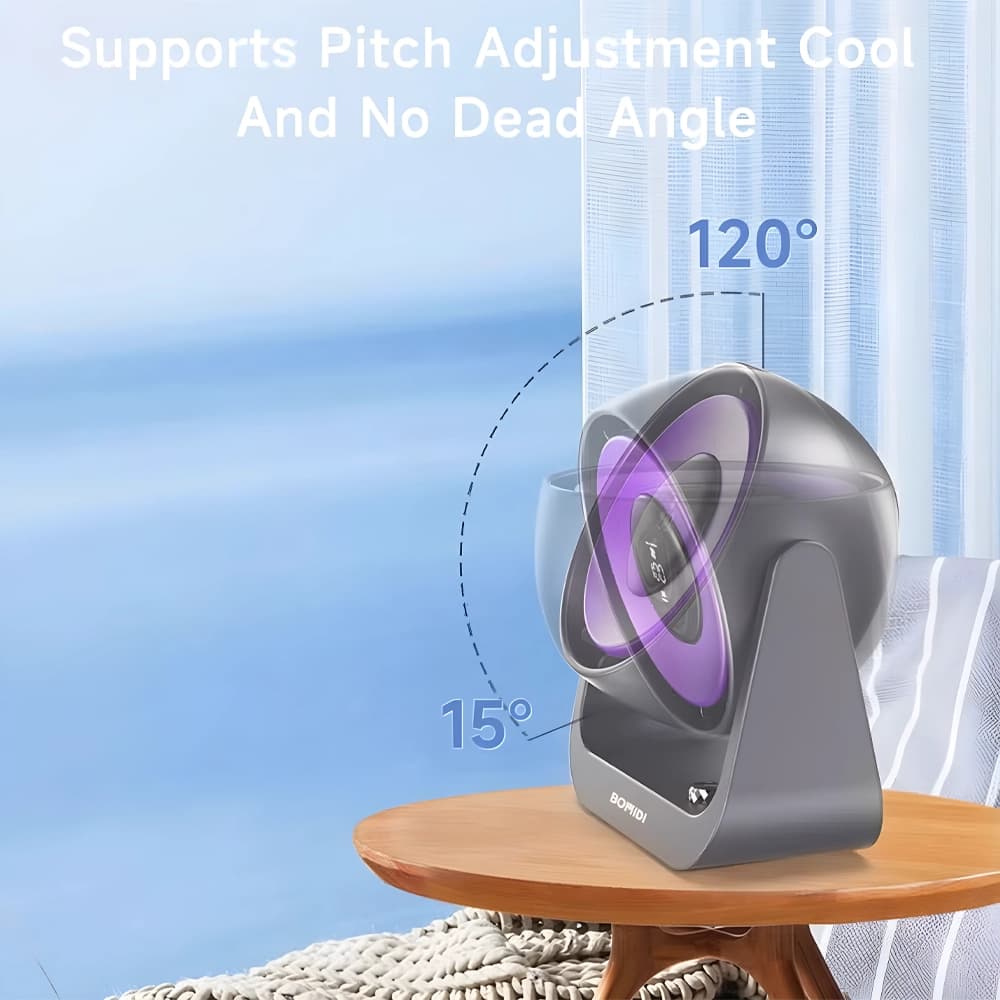 پنکه رومیزی قابل حمل شیائومی مدل Bomidi Portable Desktop Fan DF02 — تصویر ۴