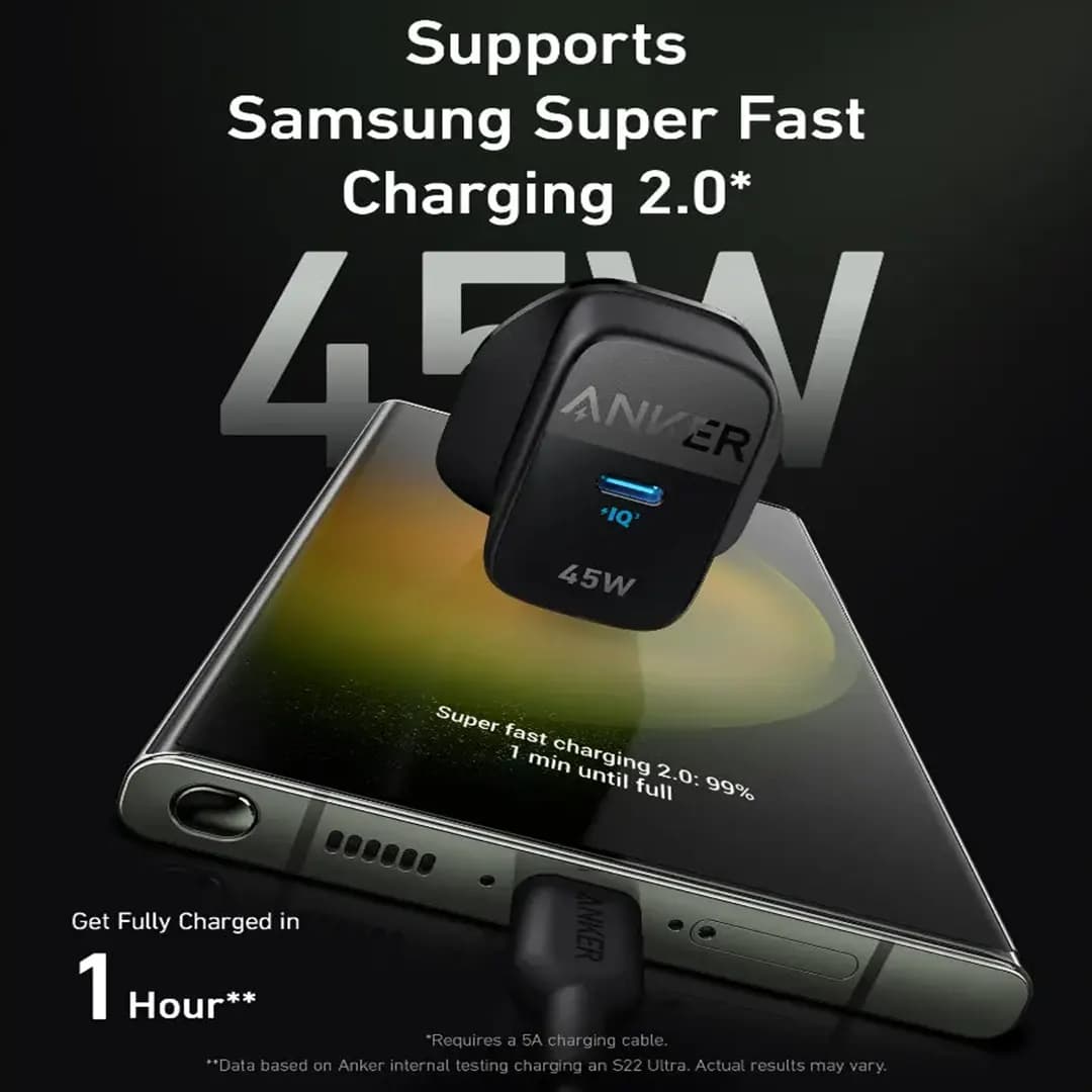 آداپتور 45 وات انکر Anker Ace Charger مدل A2643K11 — تصویر ۳