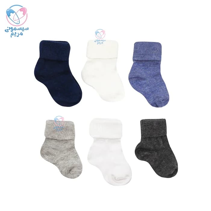 پک جوراب شش عددی دفنه بیبی Defne Baby 0123 — تصویر ۳