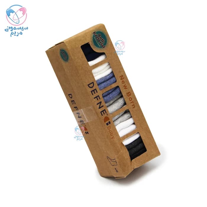 پک جوراب شش عددی دفنه بیبی Defne Baby 0123 — تصویر ۴