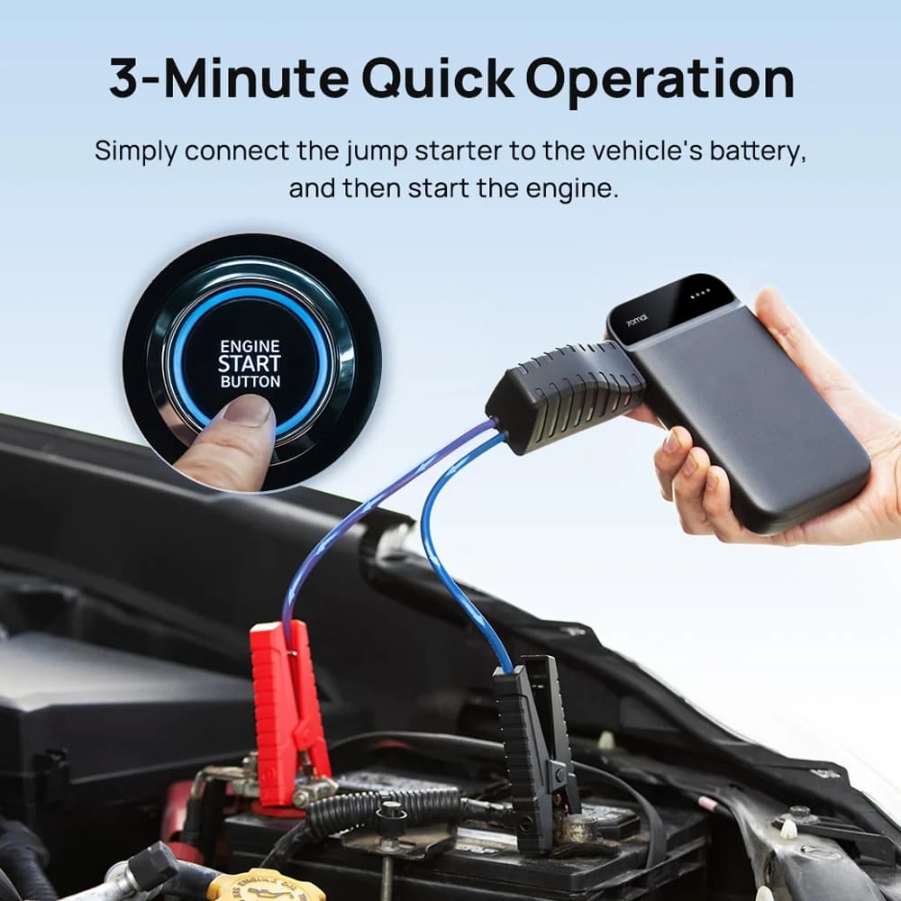 پاوربانک و جامپ استارتر شیائومی مدل Xiaomi 70mai Jump Starter Starthilfe PS01 — تصویر ۷