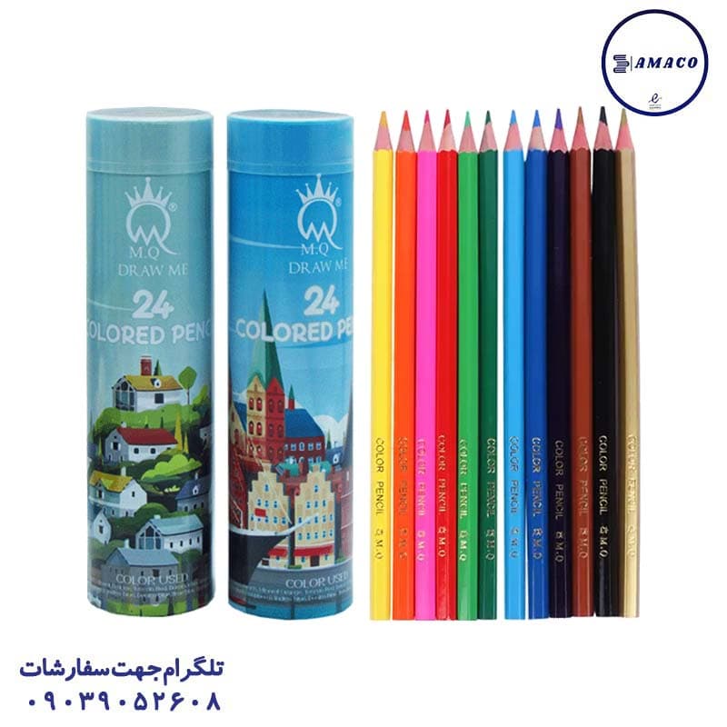 ام کیو – مداد رنگی 24 استوانه