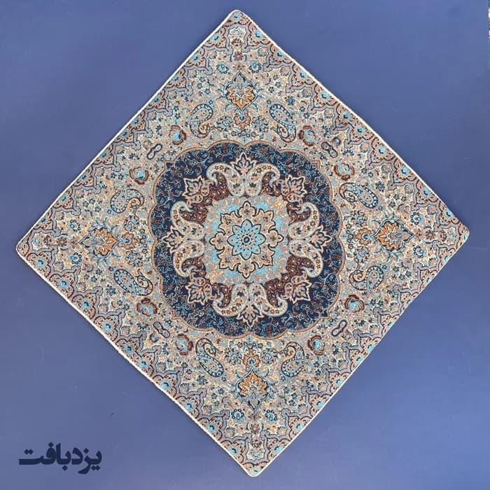 سجاده جانماز ترمه سورمه ای مدل شاه پسند — تصویر ۵