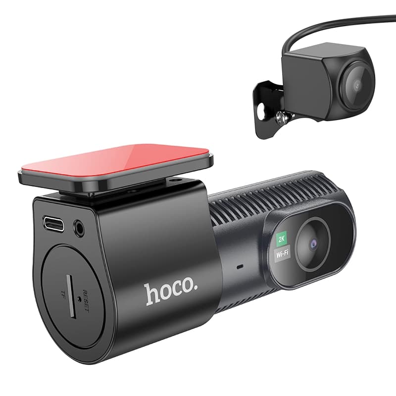 دوربین ثبت وقایع خودرو هوکو (hoco) مدل DV8 | کیفیت 2K با پنل IPS و قابلیت دید در شب (Starlight) — تصویر ۲