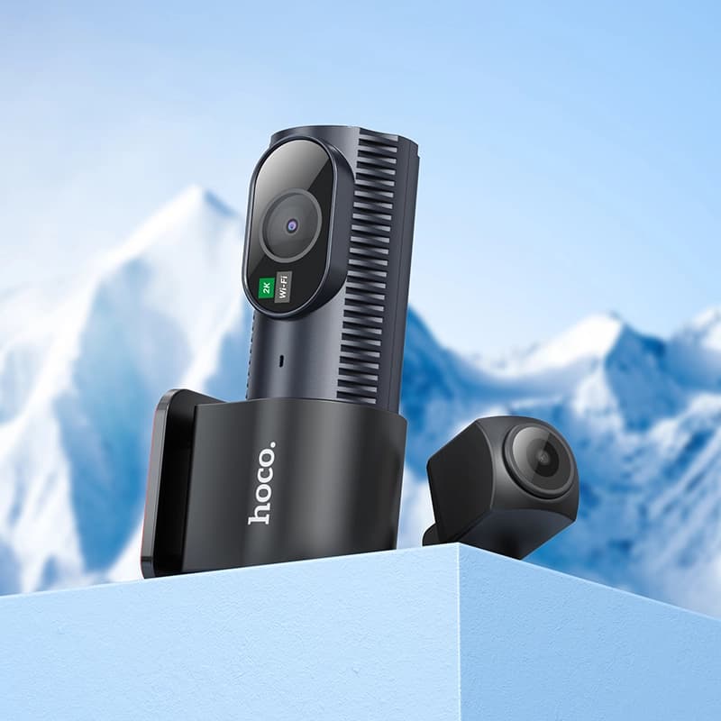 دوربین ثبت وقایع خودرو هوکو (hoco) مدل DV8 | کیفیت 2K با پنل IPS و قابلیت دید در شب (Starlight) — تصویر ۷