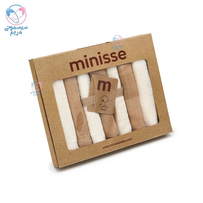 دستمال دست و صورت 7 عددی جعبه ای مینیسه Minisse 4885 — تصویر ۵