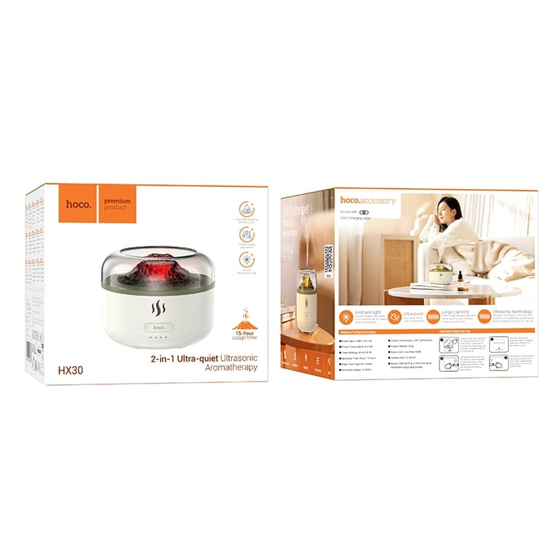 دستگاه بخور و پخش رایحه هوکو Hoco مدل HX30 | ظرفیت 160ml و قابلیت اسانس — تصویر ۸
