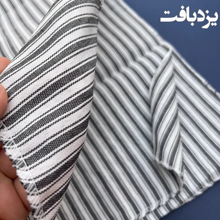سفره نان نخ و پلی استر یزدی راه راه ریز — تصویر ۳