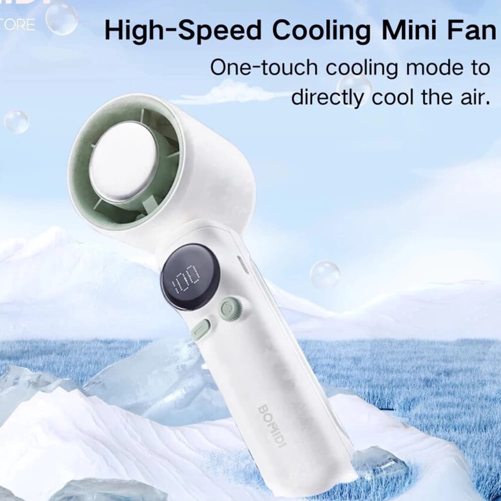پنکه دستی شارژی شیائومی مدل Bomidi Refrigeration Handheld Fan MF01 — تصویر ۸