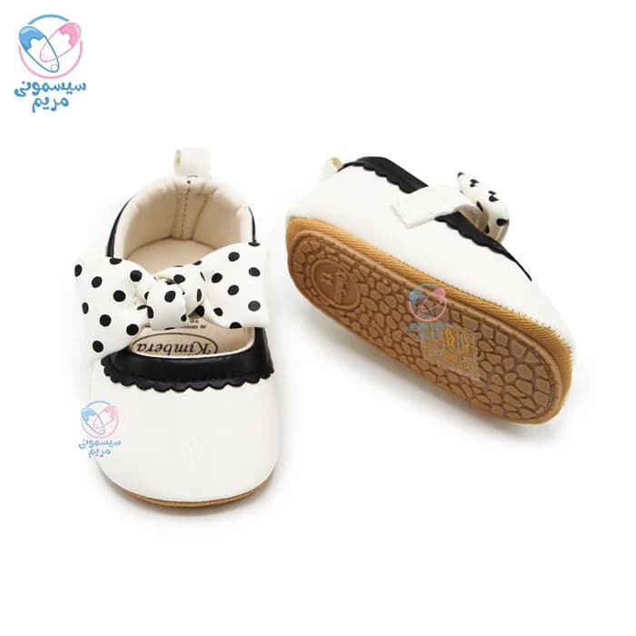 پاپوش روبند خال خال مشکی مستر شوز Mr Shoes — تصویر ۳