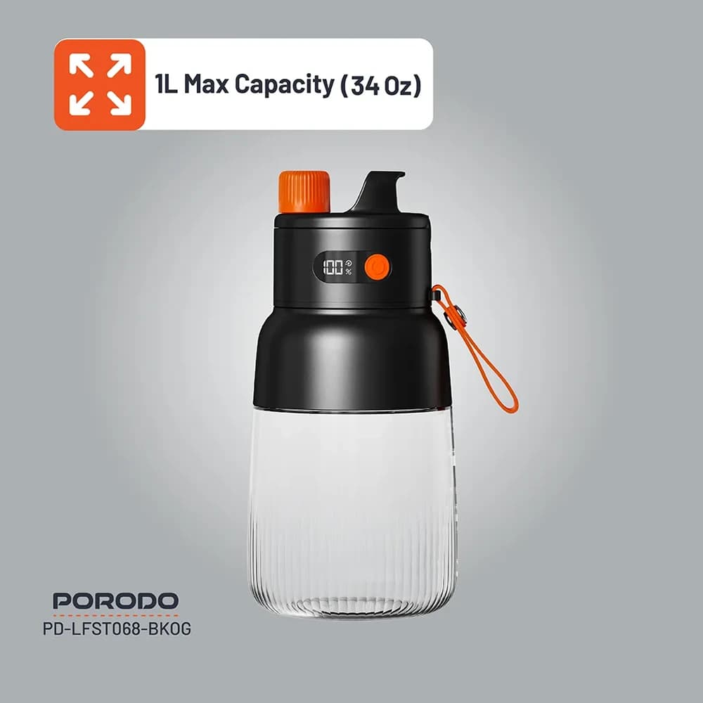 مخلوط کن قابل حمل پرودو مدل Porodo Lifestyle Blend & Sip Portable Blender PD-LFST068-BKOG — تصویر ۳