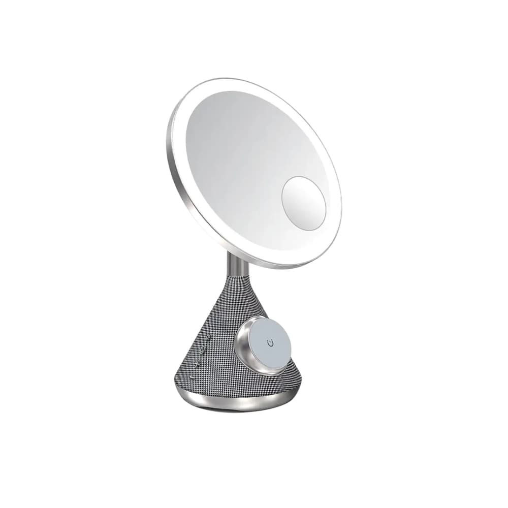 آينه اسپيکر دار و شارژ وايرلس پرودو مدل Porodo LED Makeup Mirror PD-LFST084 — تصویر ۲