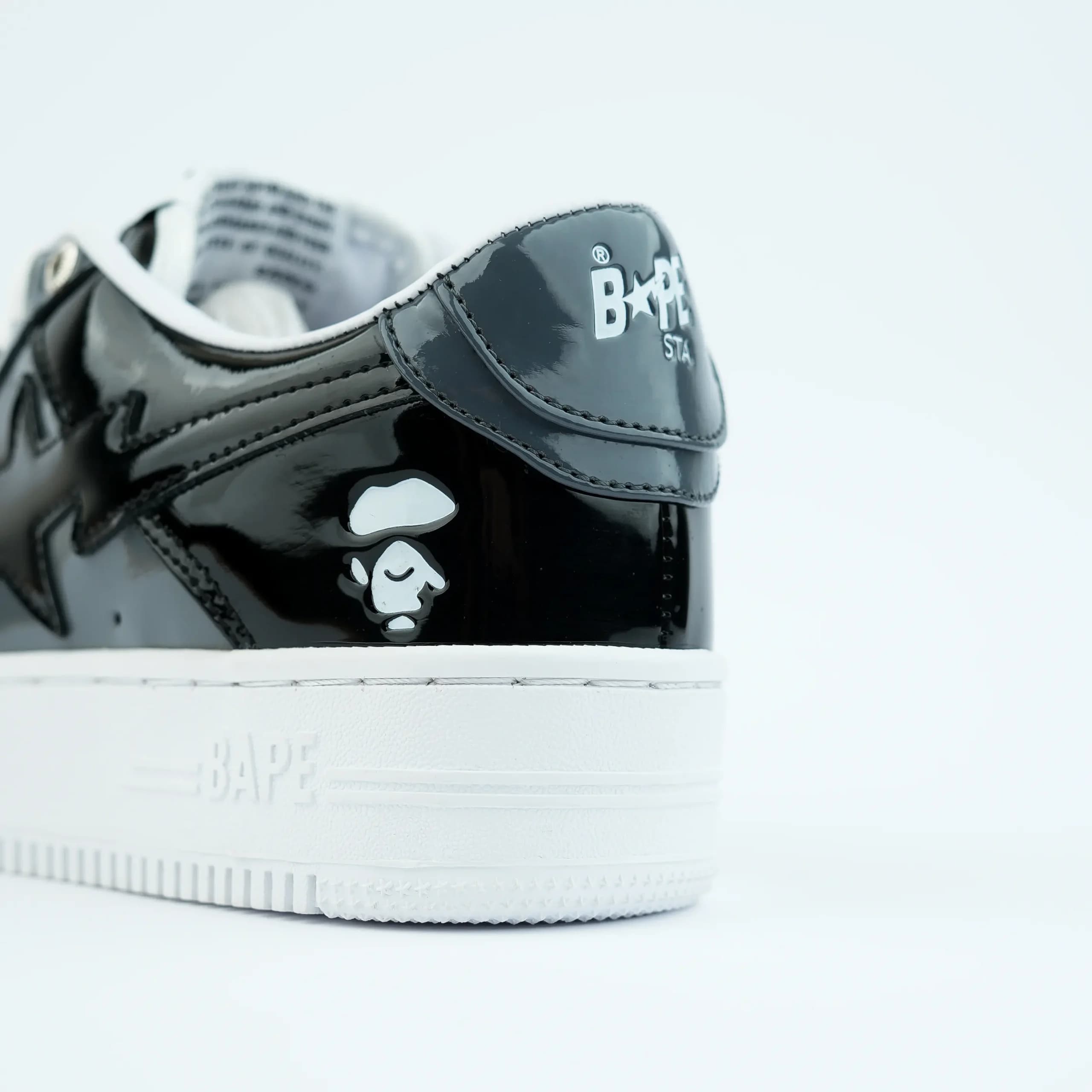 کفش بیپ طوسی مشکی BAPE STA Grey Black — تصویر ۳