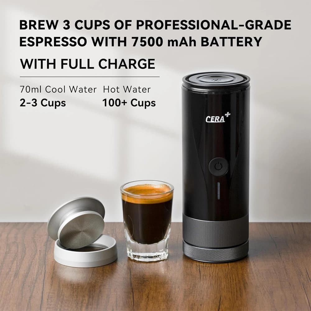 اسپرسو ساز قابل حمل شارژی مدل CERA+ Portable Espresso Machine Pro — تصویر ۵