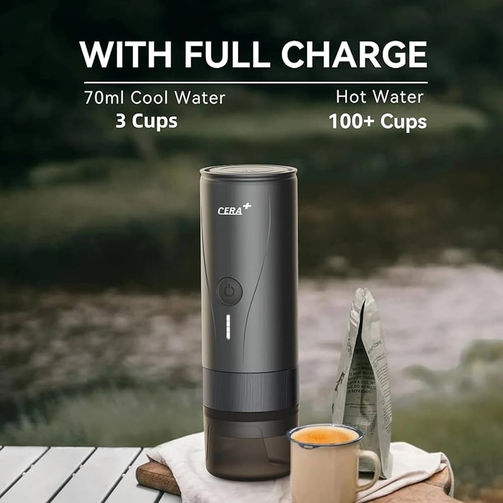 اسپرسو ساز قابل حمل شارژی مدل CERA+ Portable Espresso Machine Pro — تصویر ۲