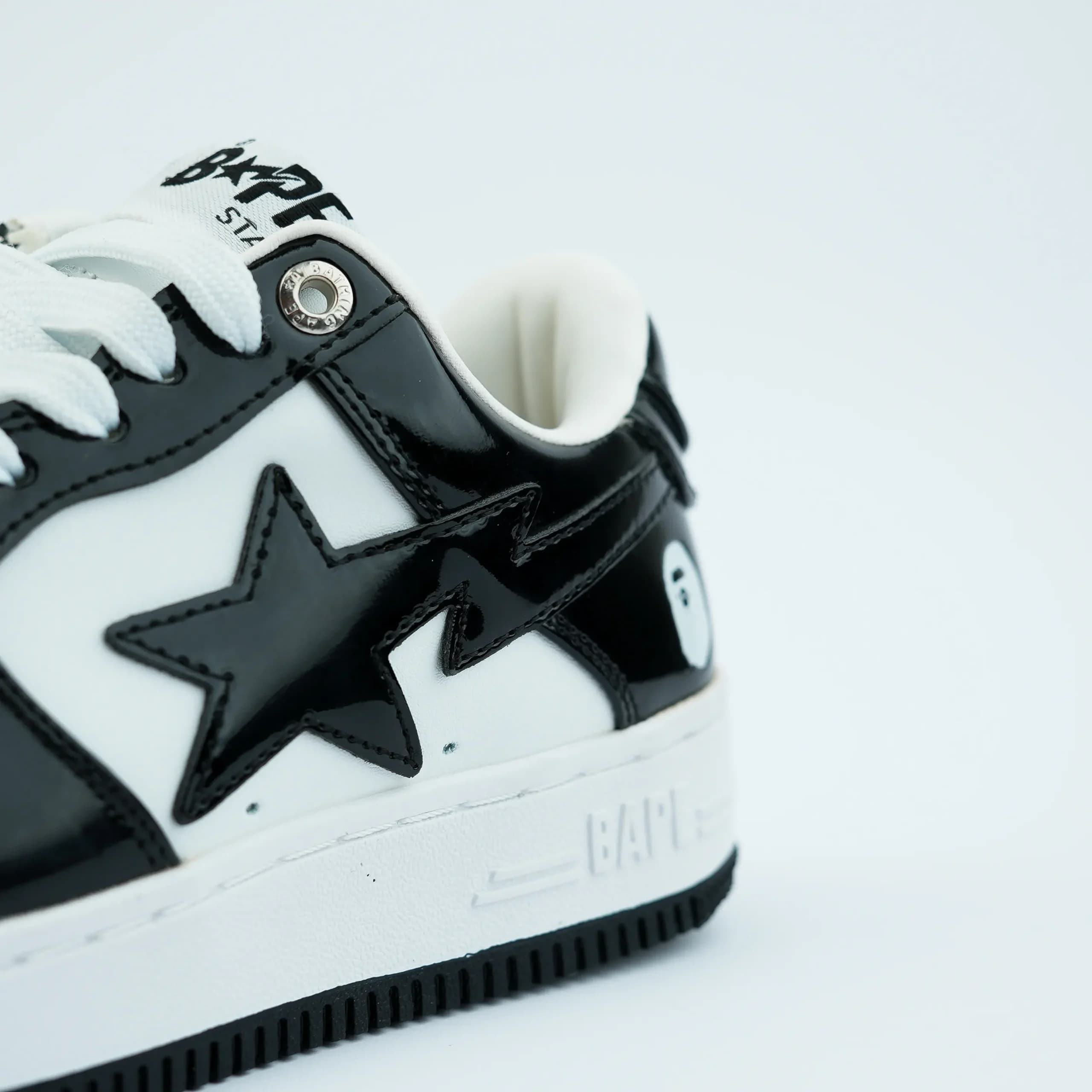 کفش بیپ سفید مشکی BAPE STA — تصویر ۶