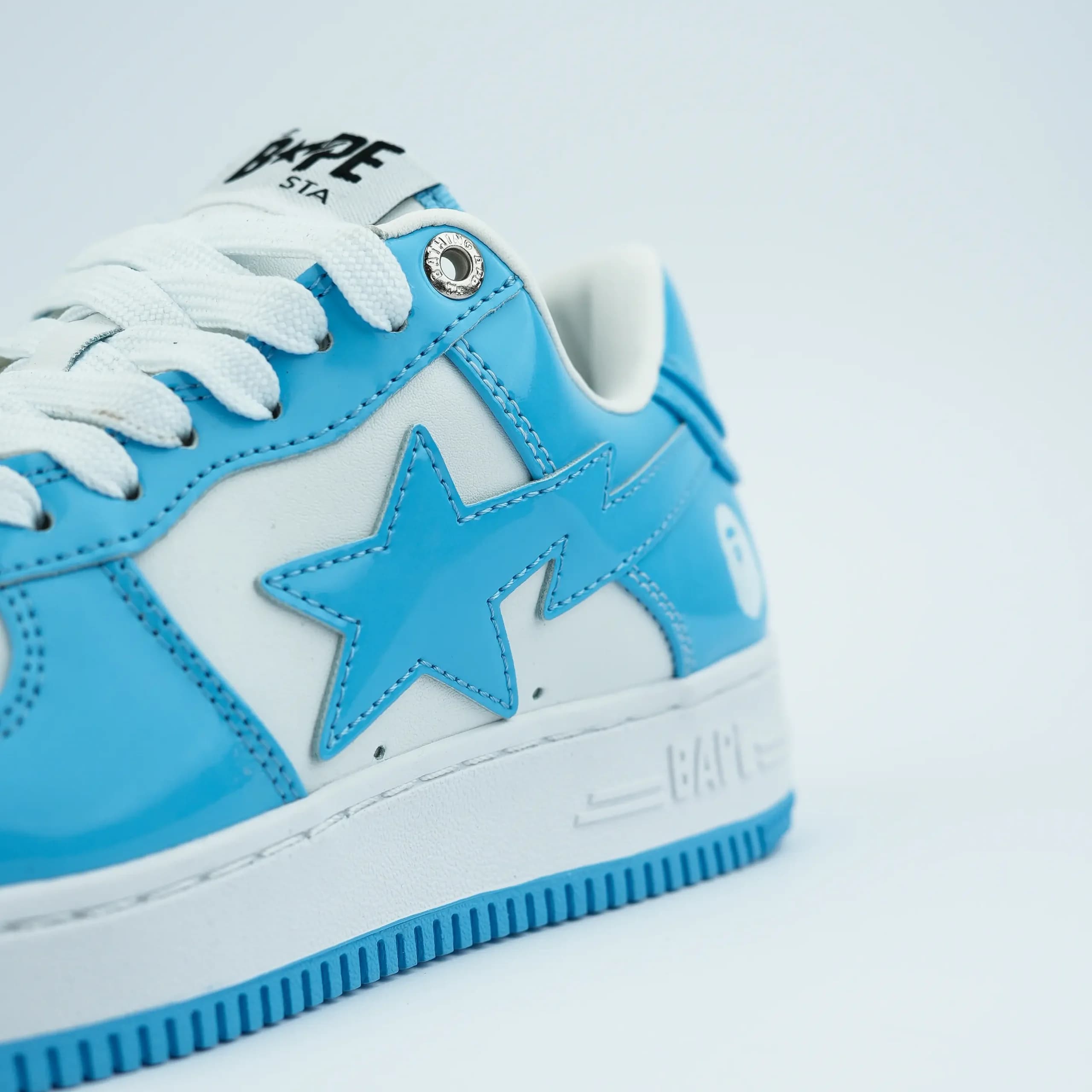 کفش بیپ آبی سفید زنانه BAPE STA Blue — تصویر ۶