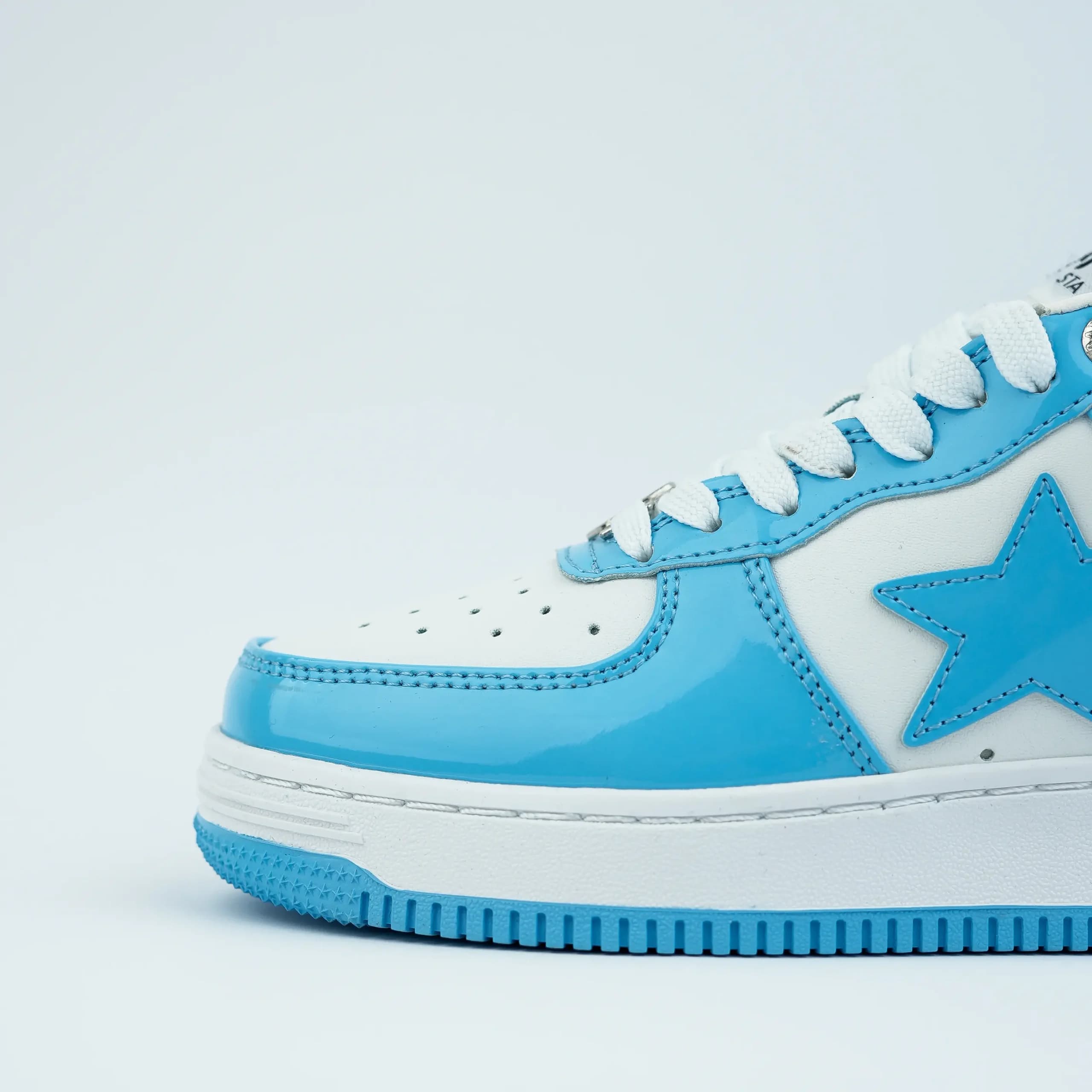 کفش بیپ آبی سفید زنانه BAPE STA Blue — تصویر ۵