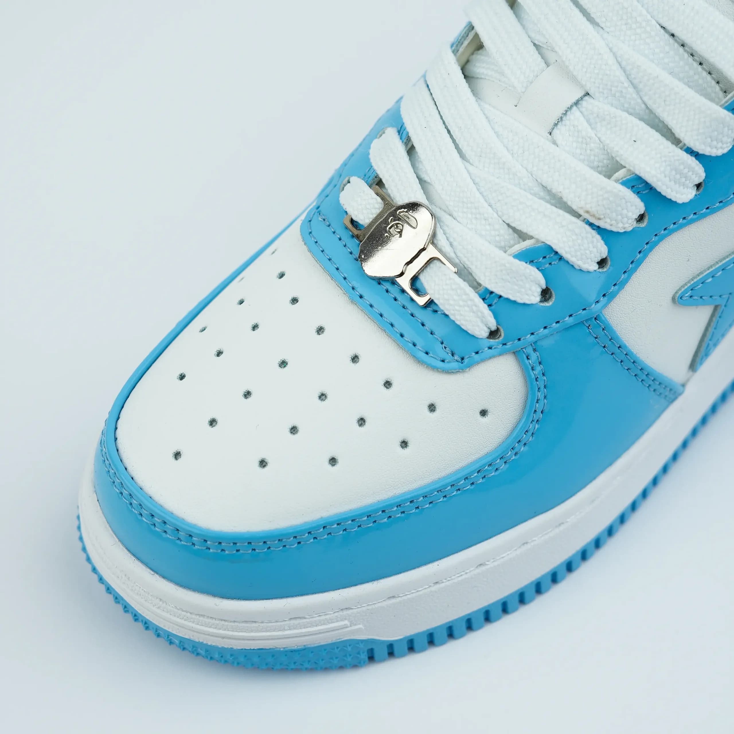 کفش بیپ آبی سفید زنانه BAPE STA Blue — تصویر ۲