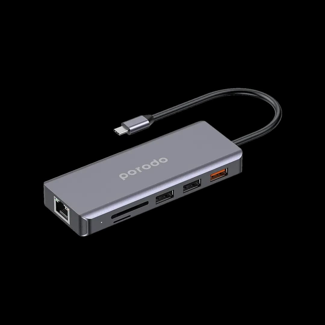 هاب پرودو مدل Porodo 9in1 USB-C Hub PD-91CHB