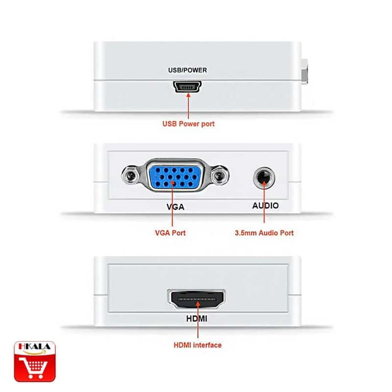 مبدل (تبدیل) HDMI به VGA برند MINI ROYAL — تصویر ۶