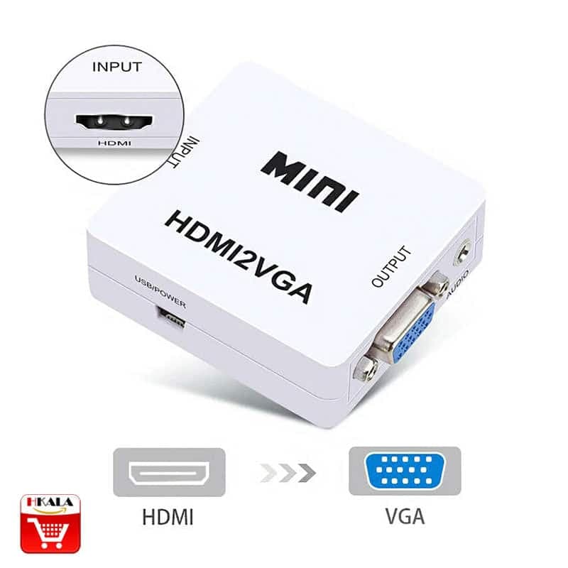 مبدل (تبدیل) HDMI به VGA برند MINI ROYAL — تصویر ۵