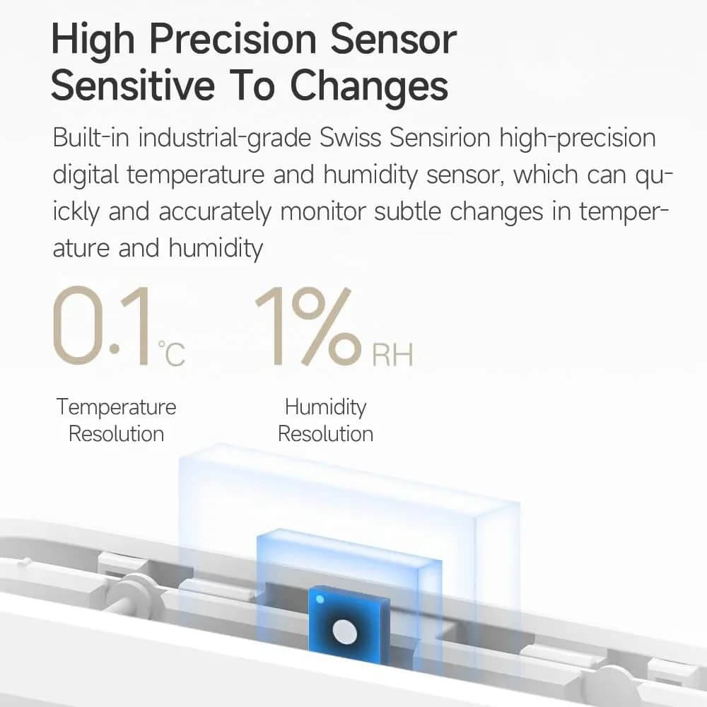 دماسنج و رطوبت سنج شیائومی مدل Xiaomi Smart Temperature and Humidity Monitor 3 MJWSD05MMC — تصویر ۵
