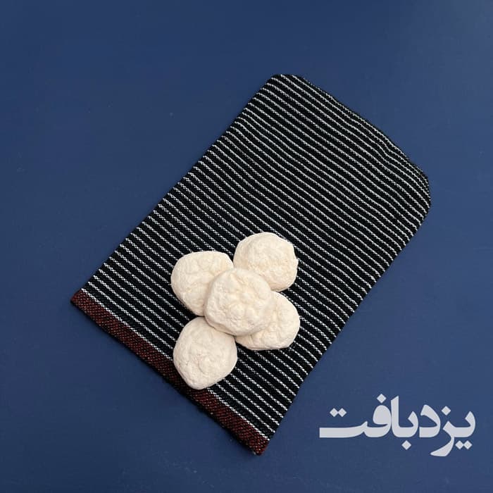 پک کیسه حمام سنتی یزدی مشکی + روشور — تصویر ۳