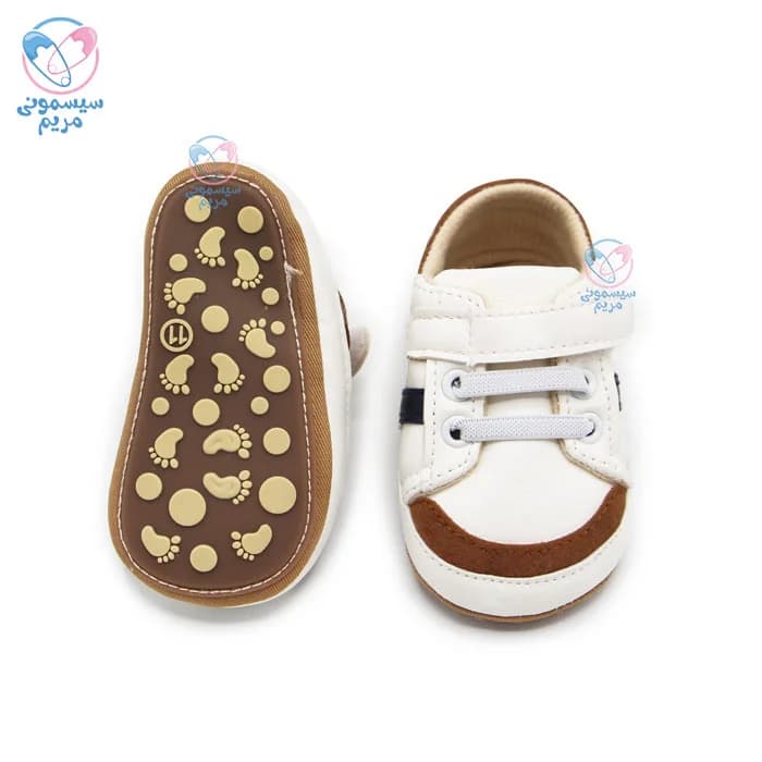 پاپوش بغل دو خط جلو کرم مستر شوز Mr Shoes — تصویر ۳