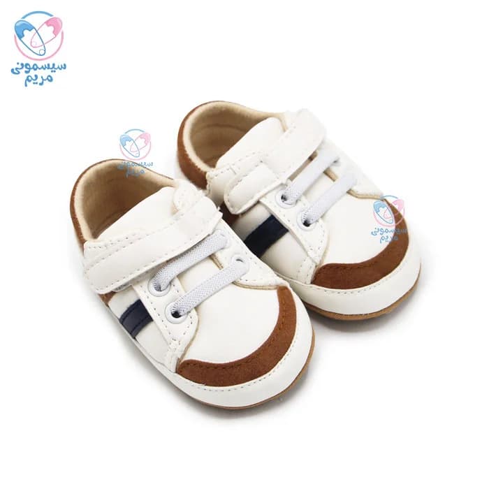 پاپوش بغل دو خط جلو کرم مستر شوز Mr Shoes