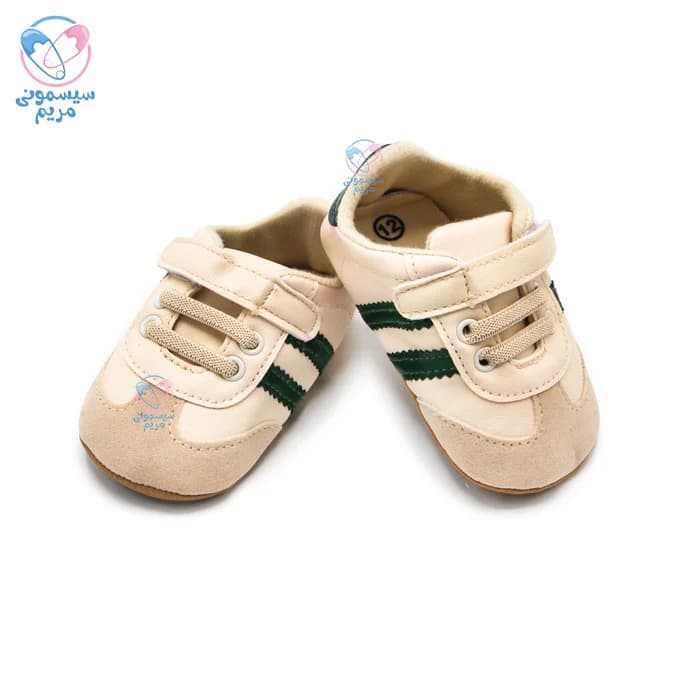 پاپوش بغل دو خط سبز سامبا مستر شوز Mr Shoes — تصویر ۲