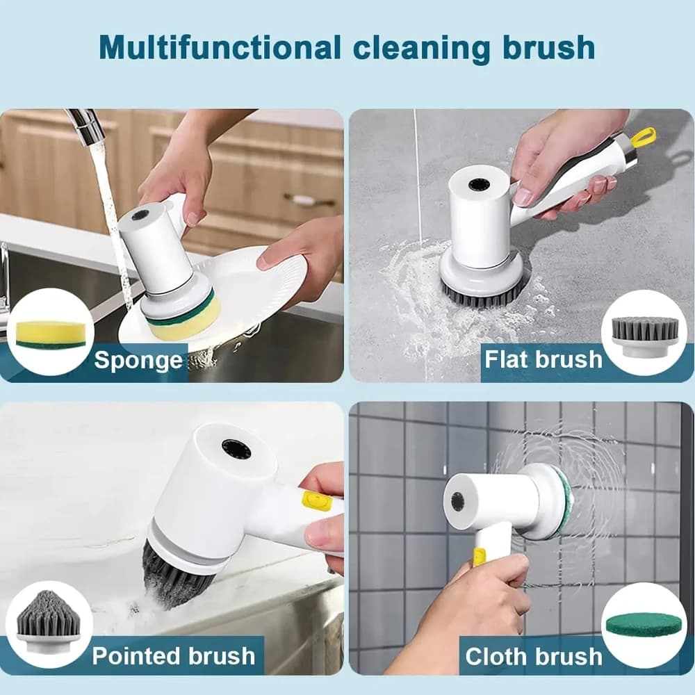 برس چرخشی شارژی استاروال مدل Starval Electric Spin Scrubber Rechargeable & Waterproof S2 — تصویر ۲