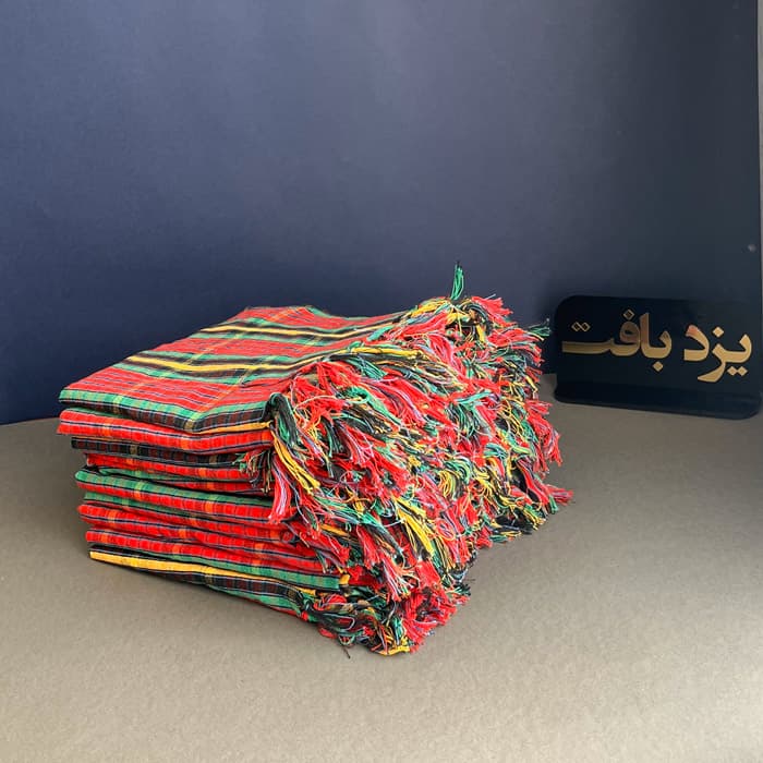 رومیزی سنتی خدکی گره دار ابعاد یک در یک بسته 10 تایی