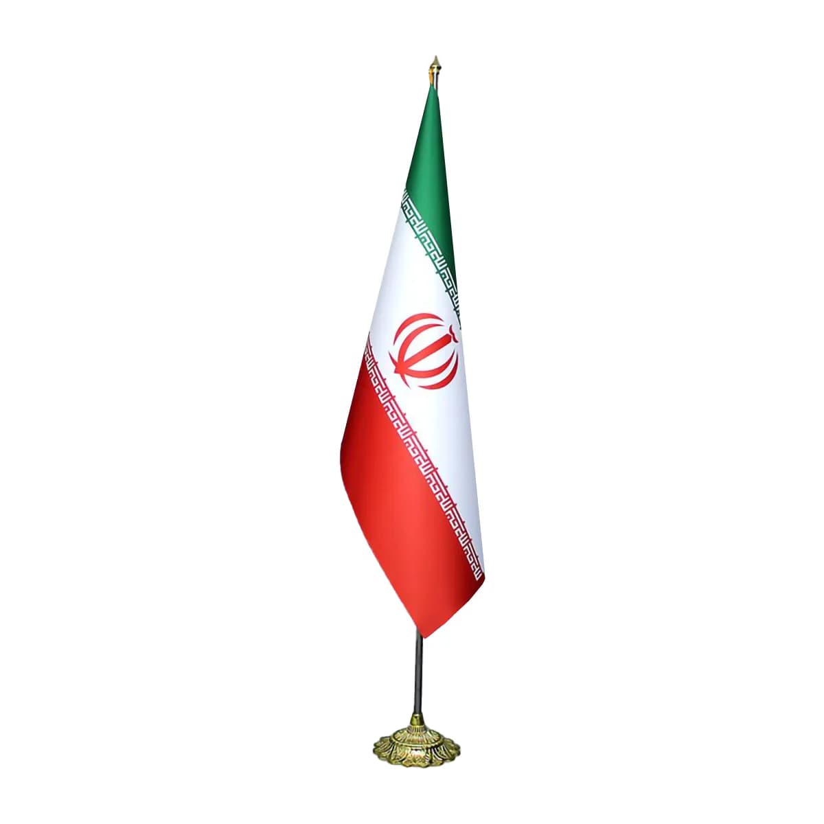 پرچم تشریفات طرح ایران لمینتی (مخروطی)