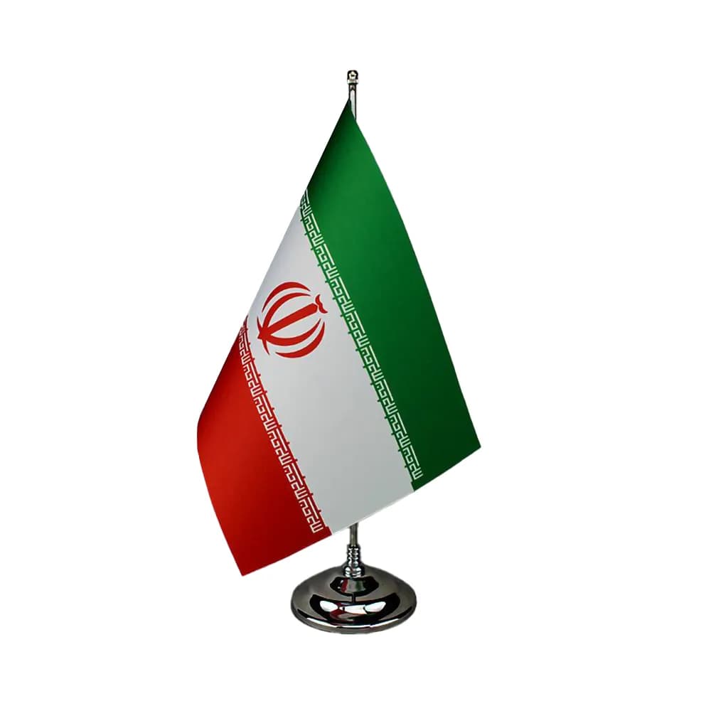 پرچم رومیزی طرح ایران لمینتی (مخروطی)